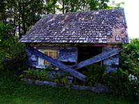 abandoned blacksmith shop