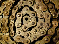 vintage roller chain