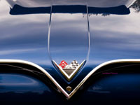 1961 Chevrolet BelAir trunk logo