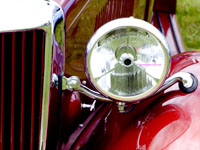 1950s MG headlight