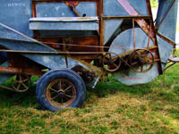 antique farm harvester