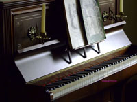 antique piano