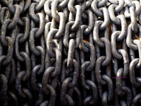 rusted chains