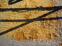 rusted deck of an old aircraft carrier