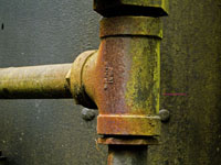 rusted pipe