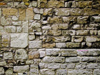 Roman stone wall