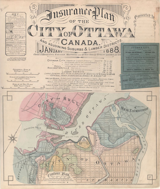 Ottawa fire insurance maps